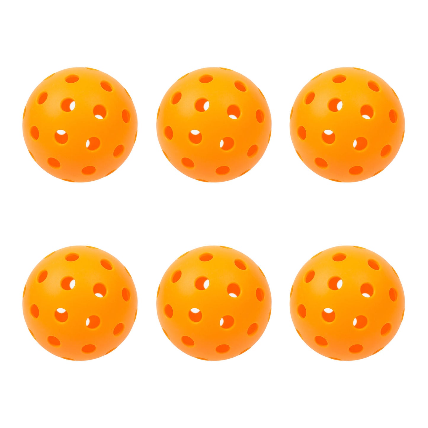 Precision 40-Hole Pickleball Balls – 6 Pack for Superior Control
