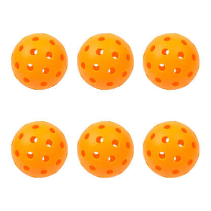Precision 40-Hole Pickleball Balls – 6 Pack for Superior Control