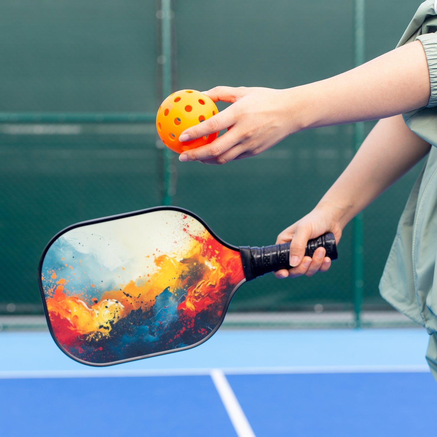 Complete Pickleball Set: 4 Fiberglass Paddles, Net, Balls & Bag