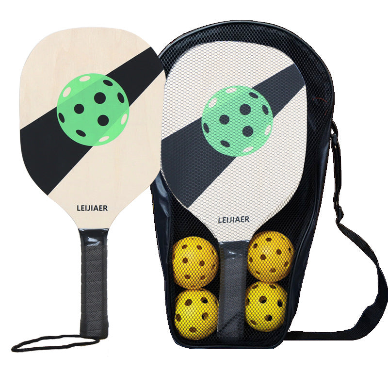 Green Wooden Pickleball Paddle Set for All Skill Levels