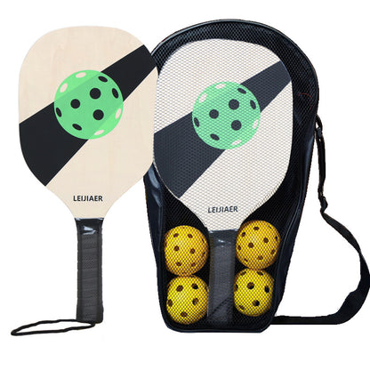 Green Wooden Pickleball Paddle Set for All Skill Levels